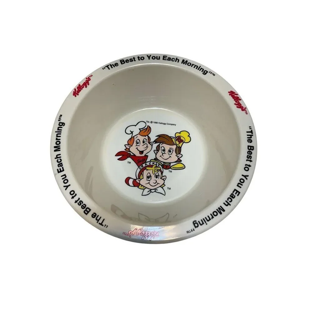 Three Piece Set Vintage 1995 Kellog’s Cereal Bowls. Tony the Tiger and Snap, Cra